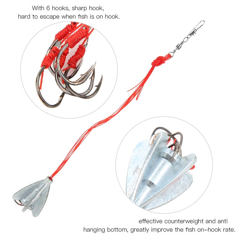 4Pcs Stainless Steel Carp Explosion Fishing Hook Lure Bait Fishhook