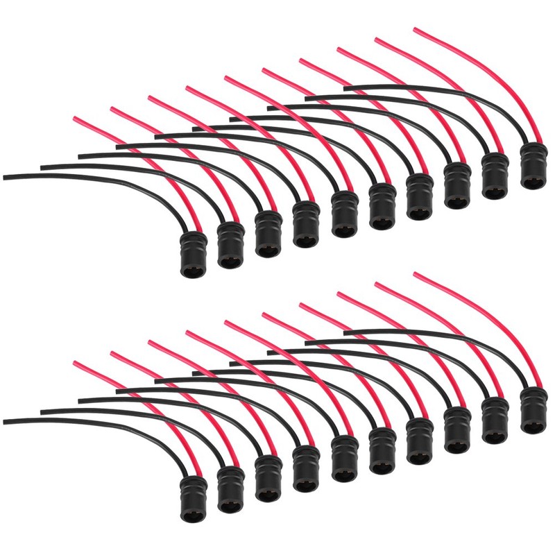 T10 W5W Fassung,Bulb Socket Holder,20pcs T10 W5W Light Bulb Extension