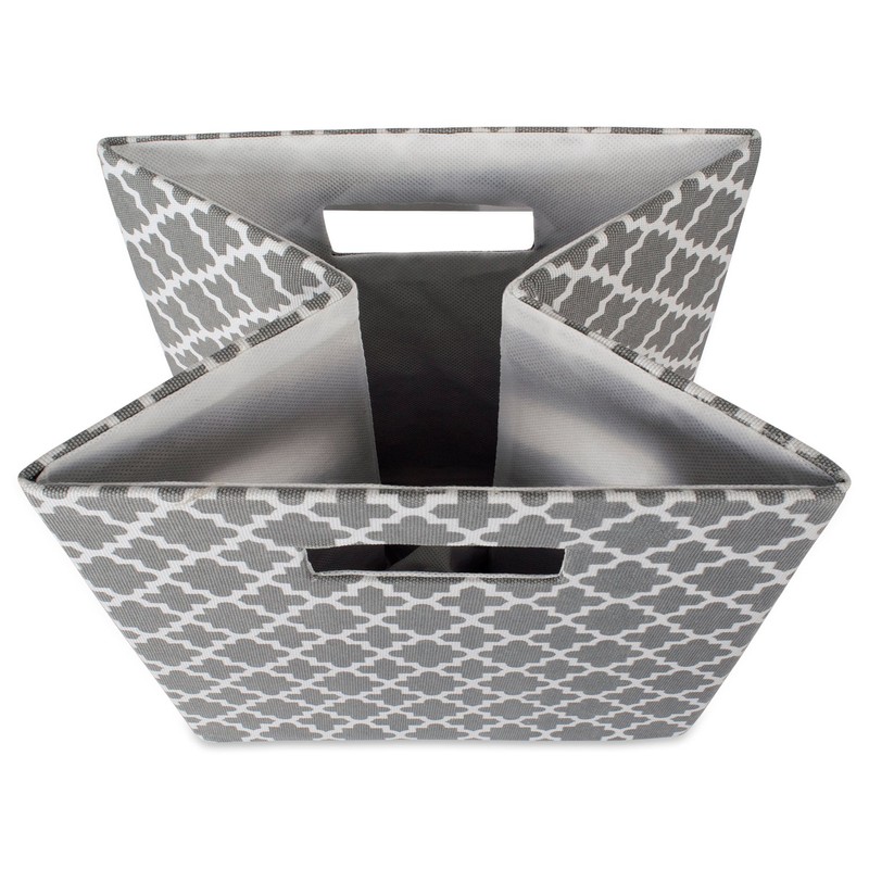 DII Hard Sided Collapsible Fabric Storage Container for Nursery, Offices,