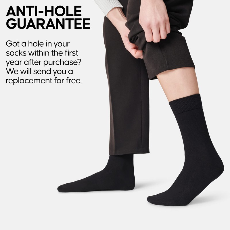 DANISH ENDURANCE Merino Wool Socks Mens, Moisture Wicking Dress Socks,