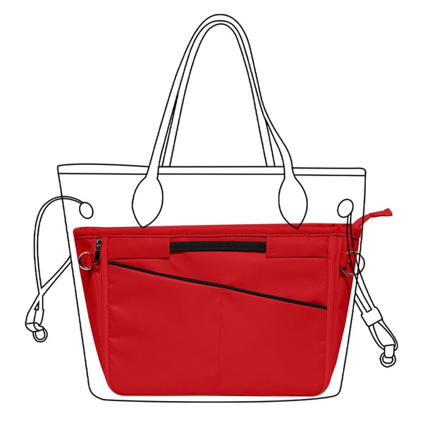 Lckaey Nylon Purse Organizer for neverfull Tote Handbag insert Organizers
