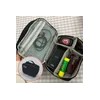 전자기기 블랙 파우치 대용량 2단 Large Capacity Double Layer Black