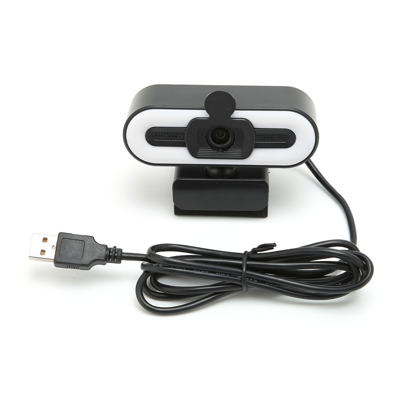 Webcam USB2.0 1080P HD 30FPS High Resolution LED Light PC