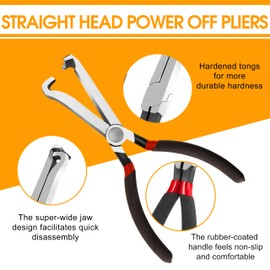 ETCYAOXIN 4 Pcs Electrical Disconnect Pliers for Cars，60 Degree Connector Pliers，Safety Wire Plier,Automotive Tools Electrical ConnectorPliers,ElectricalPlug DisconnectPliers