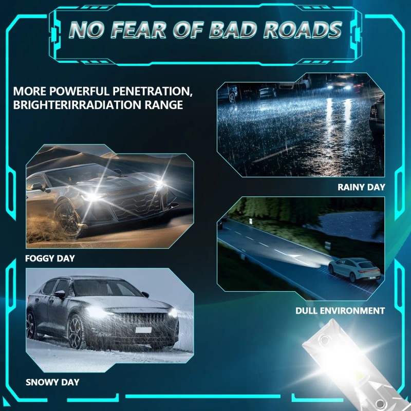 Kit De Luz Led Automotriz H4 H13 9004 9007 60000lm