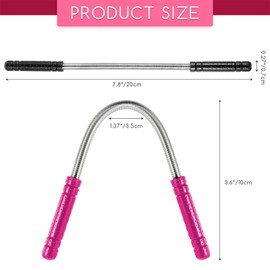 2 Pieces Facial Hair Remover Spring Eyebrow Face Epilator Threading Tool Remove Hair from Upper Lip, Chin, Cheeks and Neck for Women Girls or Men (Black, Rose Red)