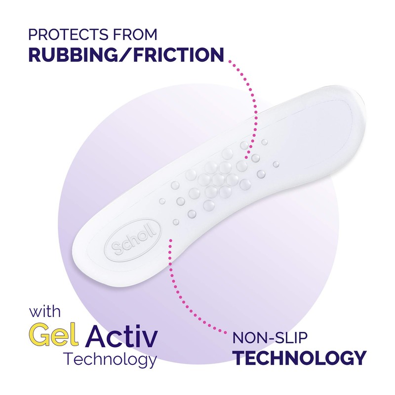 Scholl Party Feet Retro Clear Gel Heel Bands (Pair)