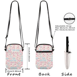 WCGXKO Kawaii Axolotl Gift for Women Axolotl Lover Gift Axolotl Zipper Crossbody Bag (Axolotl Cr CA)