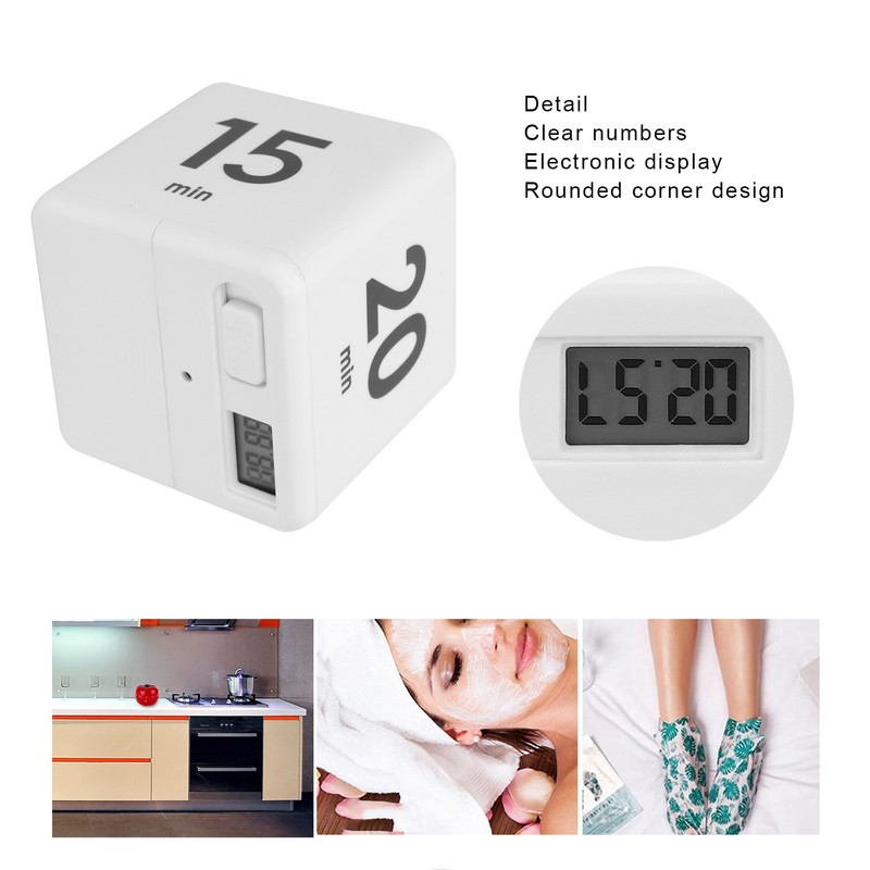 Professional Beauty Salon Flip Timer Time Management Cube Timer for