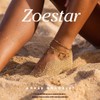 Zoestar Boho Rhinestone Anklet Silver Crystal Layered Ankle Bracelets Beach