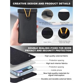 Pouch for car Keys,CAR Key Signal Blocking Pouch | Keyless Entry Car Keys Case | Blocker Bag for Car Security | Anti-Theft Remote Entry Keyless Protect