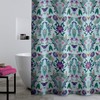 Catherine Lansfield Mya Tropical Bird 180x180cm Shower Curtain Panel Duck