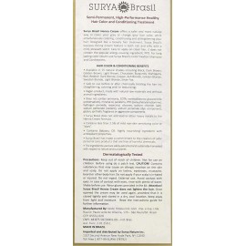 Surya Brasil Los Productos Henna Crema, Negro, 2,37 Onza Líq