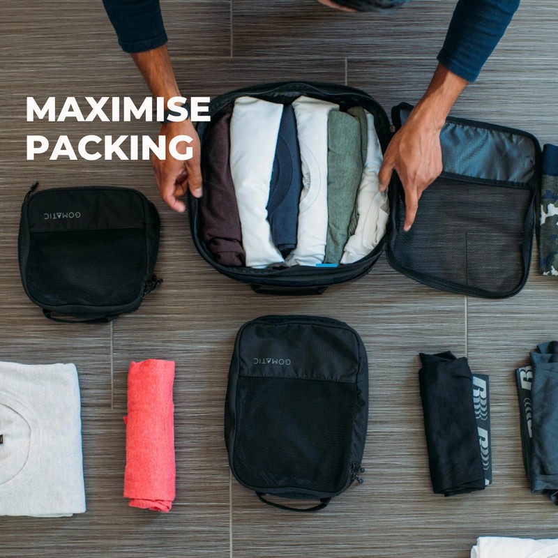 Gomatic Packing Cubes, Compression Luggage organisers for Carry-On, Suitcases, Travel