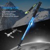 Anti-shock Walking Stick 3-Section Telescopic Adjustable Trekking Hiking Pole Ultralight