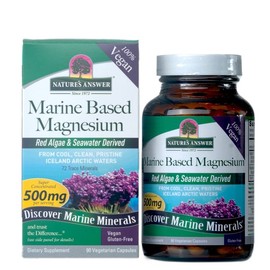 네이쳐스 앤서 마린 베이스 마그네슘 500 mg 90 베지테리언 캡슐 Nature's Answer Marine Base Magnesium 500 mg 90 Vegetarian Capsules