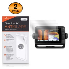 BoxWave Screen Protector Compatible with Garmin echoMAP Plus 73sv - ClearTouch Anti-Glare (2-Pack), Anti-Fingerprint Matte Film Skin