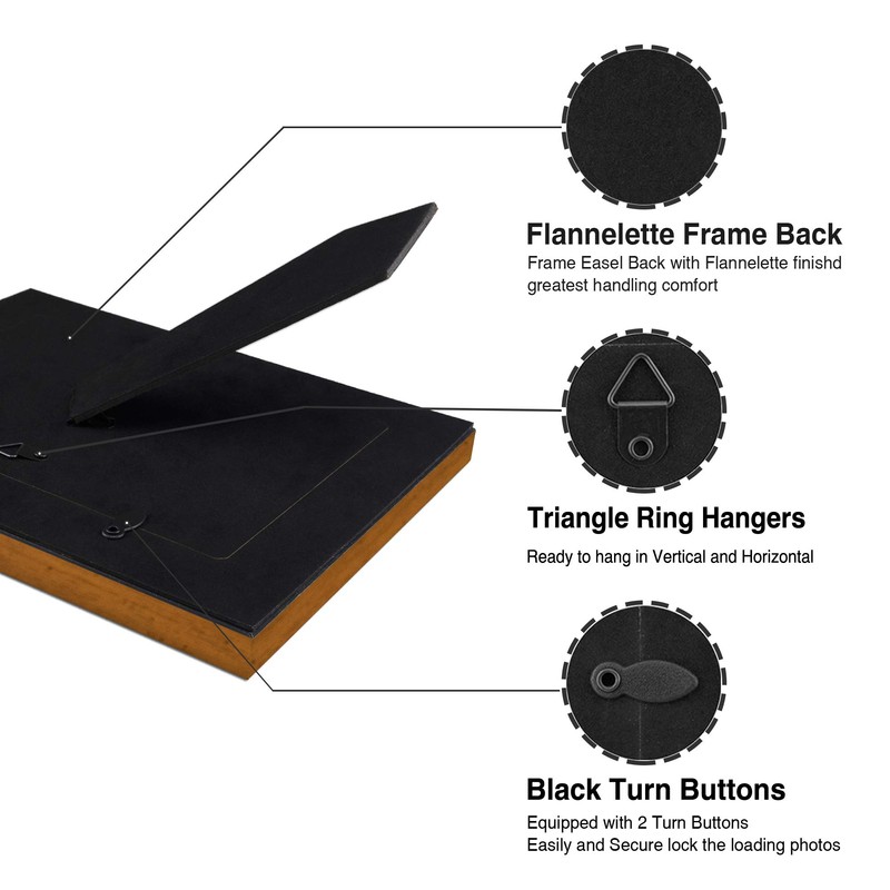 LaVie Home 5x7 Picture Frames (1 Pack, Gold) Photo Frame