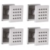 HOMEDEC Shower Jet Body Massage Wall Side Sprayer Square Brass