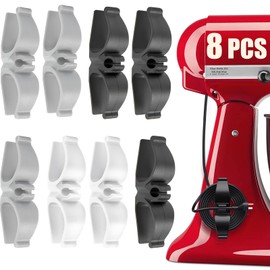 Lancord Cord Organizer for Appliances, 8 Pack Upgraded Kitchen Appliance Cord Organizer Stick On Appliance Wire Organizer Wire Wrapper for Kitchen Appliances Mixers, Coffee Maker, Pressure Cooker | Lancord