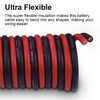 Geosiry 2/0 Gauge Battery Cable, 5FT Red + 5FT Black