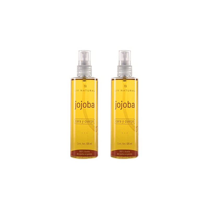 LIV NATURAL Set de 2 Aceite de Jojoba orgánico LIV