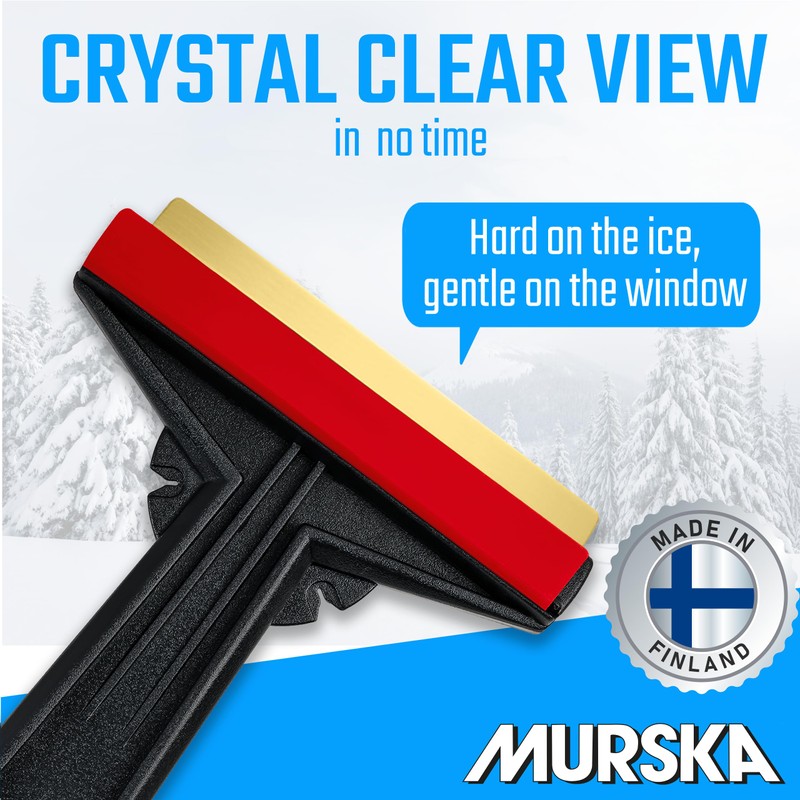 Car Ice Scraper Brass Blade - Fast, Easy & efficient
