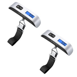 SagaSave Digital Luggage Scales Travel Scales with LCD Display Baggage Scale Hanging Luggage Weight Scale 50kg Capacity