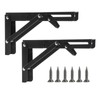 Pack of 2 Folding Console Heavy Duty Hinges Foldable 200