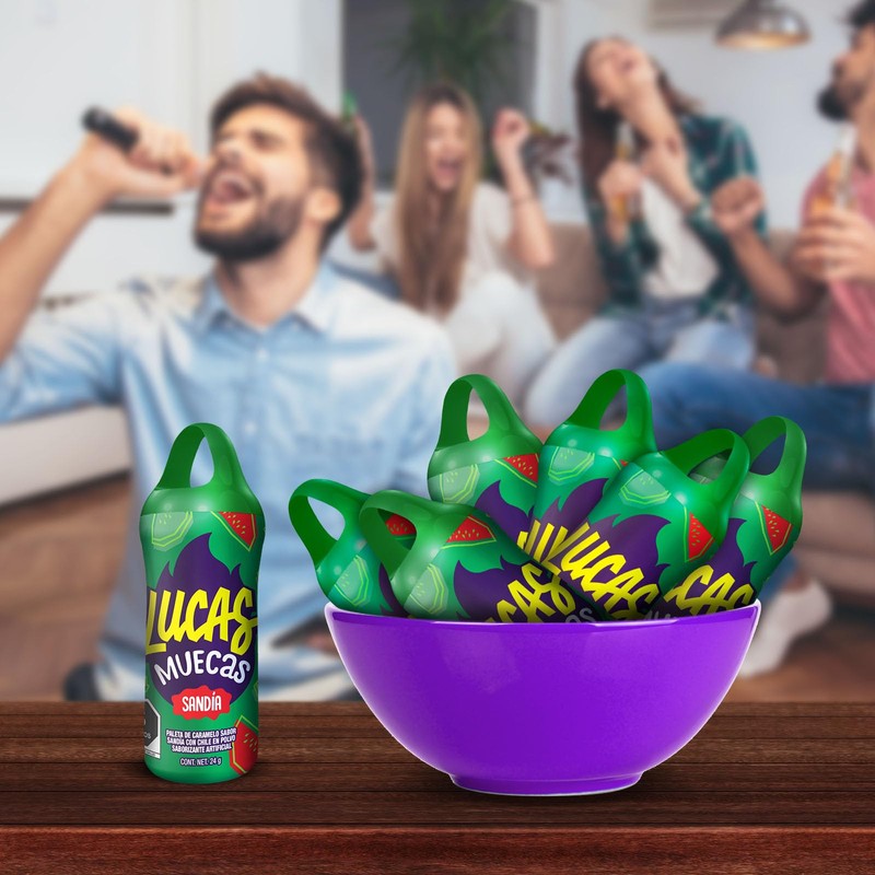 Lucas Muecas paleta dulce sandi 10 piezas de 24g -