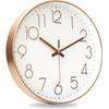 Nbdeal MGJ-0298 Wall Clock, Radio Clock, Nighttime Second Hand Stop
