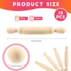 10 Pcs Mini Rolling Pin, Small Size Rolling Pins Wooden