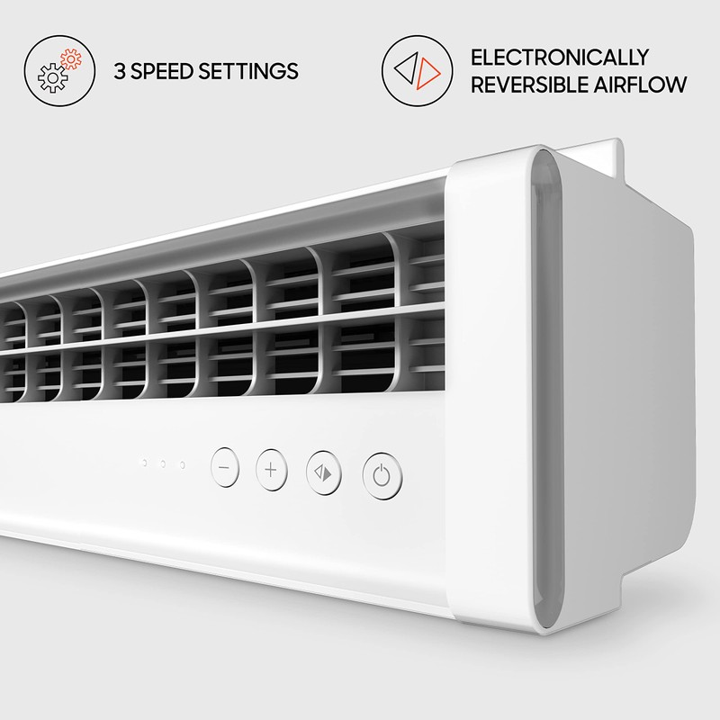 Sharper Image PORTAL Window Fan with 3 Speeds, Reversible Exhaust