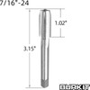 Burkit 7/16"-24 UNF Tap and Die Set, 7/16 x 24