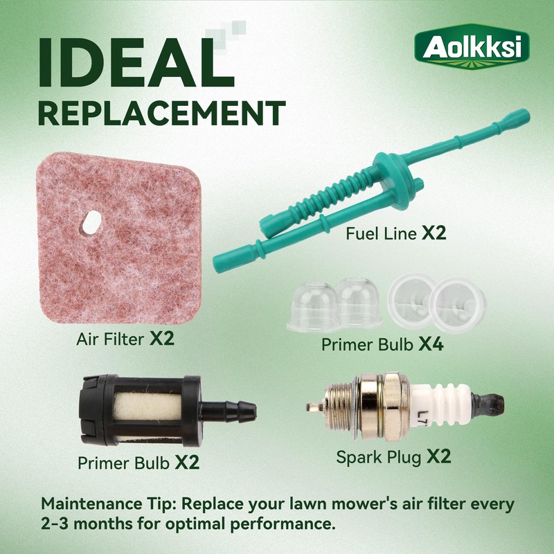 AOLKKSI FS55R Air Filter Fuel Line Primer Bulb Tune Up