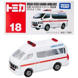 Takara Tomy Tomica No.18 Nissan Nv350 Caravan Ambulance Box Takara Tomy