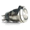 AutoLöc Power Accessories 19mm Billet 12V Momentary Push Button Switch