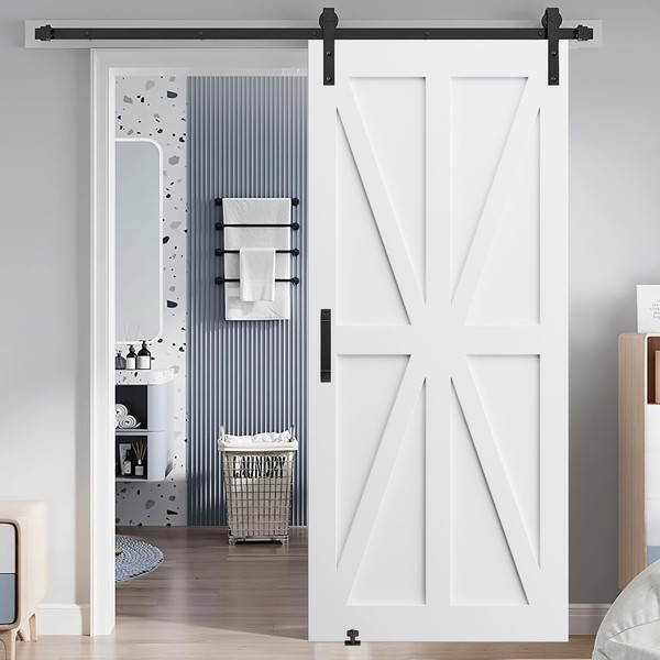 ZJMTOCYU Moisture-Proof and Durable DIY Interior Door Slab, Pre-Drilled for