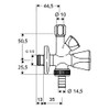 Schell Combination Angle Valve with RV Dreikanthaubengriff ASAG 1/2, 38450699