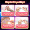 18 Colors 9Pcs Glow in the Dark Face Body Paint,Neon