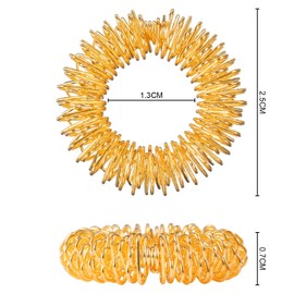 Blulu 12 Pieces Spiky Sensory Finger Rings, Spiky Finger Ring/Acupressure Ring Set for Teens, Adults, Silent Stress Reducer and Massager (12 Pieces)