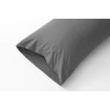 Lanest Housing Pillow Cases Queen, 2 Pack Dark Gray Microfiber