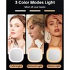 LED Compact Makeup Mirror, 4 Inches 1X/10X Magnification Travel Mirror