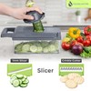 14-in-1 Vegetable Chopper w/Container, Multifunctional Veggie Cutter w/Dicer, Slicer, Shredder