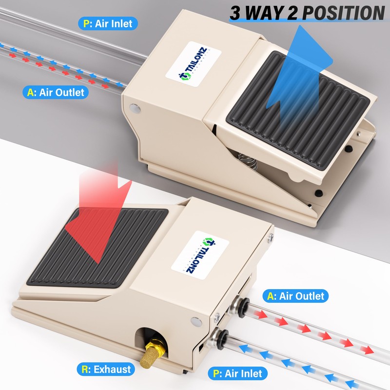 Tailonz - Kit de válvula neumática de pedal de pie