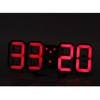 3D LED Digital Desktop Clock Dimmable Snooze Time Memory 12