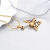 AIWENXI Butterfly Urn Necklace for Ashes Cremation Jewellery for Women