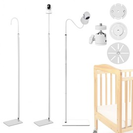 Our Style Height-Adjustable Metal Floor Stand for Home Cam - No-Drill Fixed Mount 1.8m 3ea