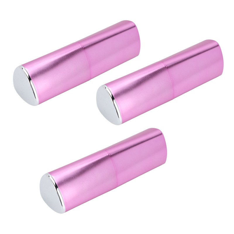 3pcs Empty Lipstick Tubes Trilateral Shaped DIY Lip Balm Container