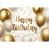 Aimego Birthday Placemats Set of 4 - Gold Happy Birthday